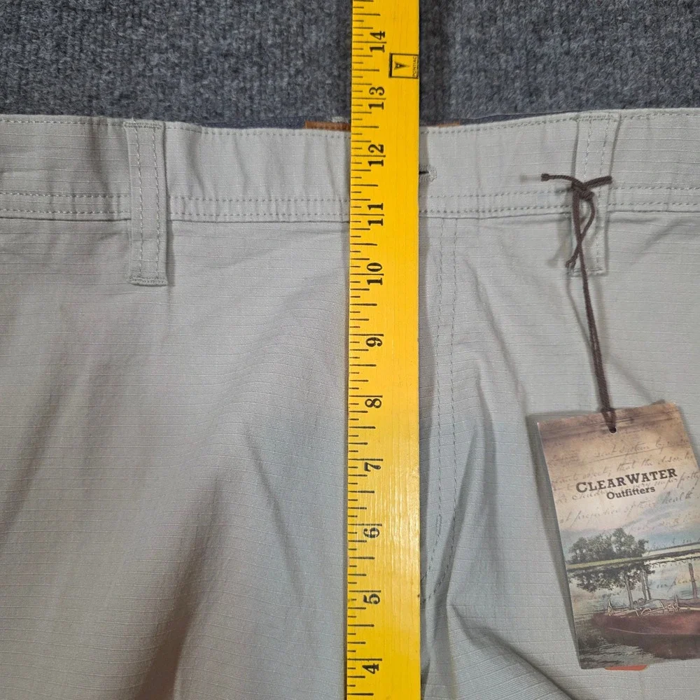NWT Clearwater‎ Outfitters Mens 42W Ripstop Chino Shorts Khaki Gorpcore Fishing